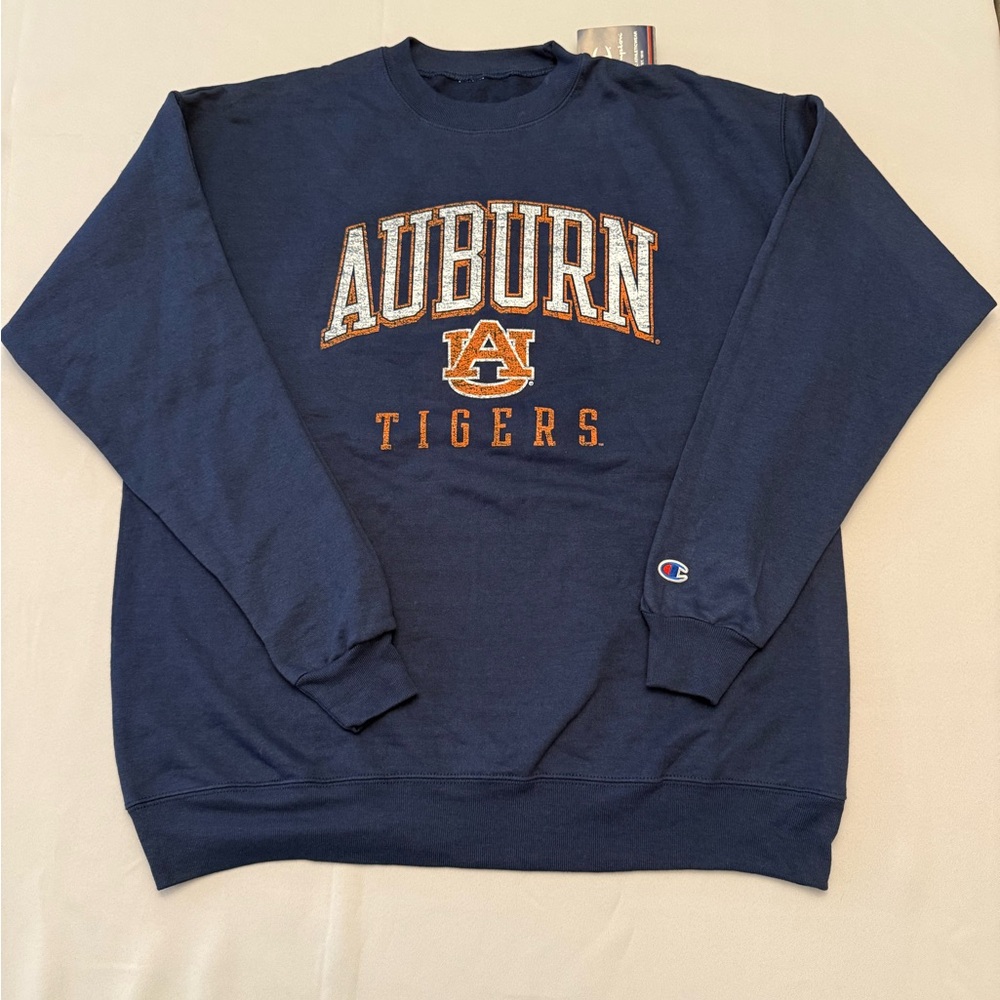 Champion Auburn Tigers Navy Crewneck Sweater
